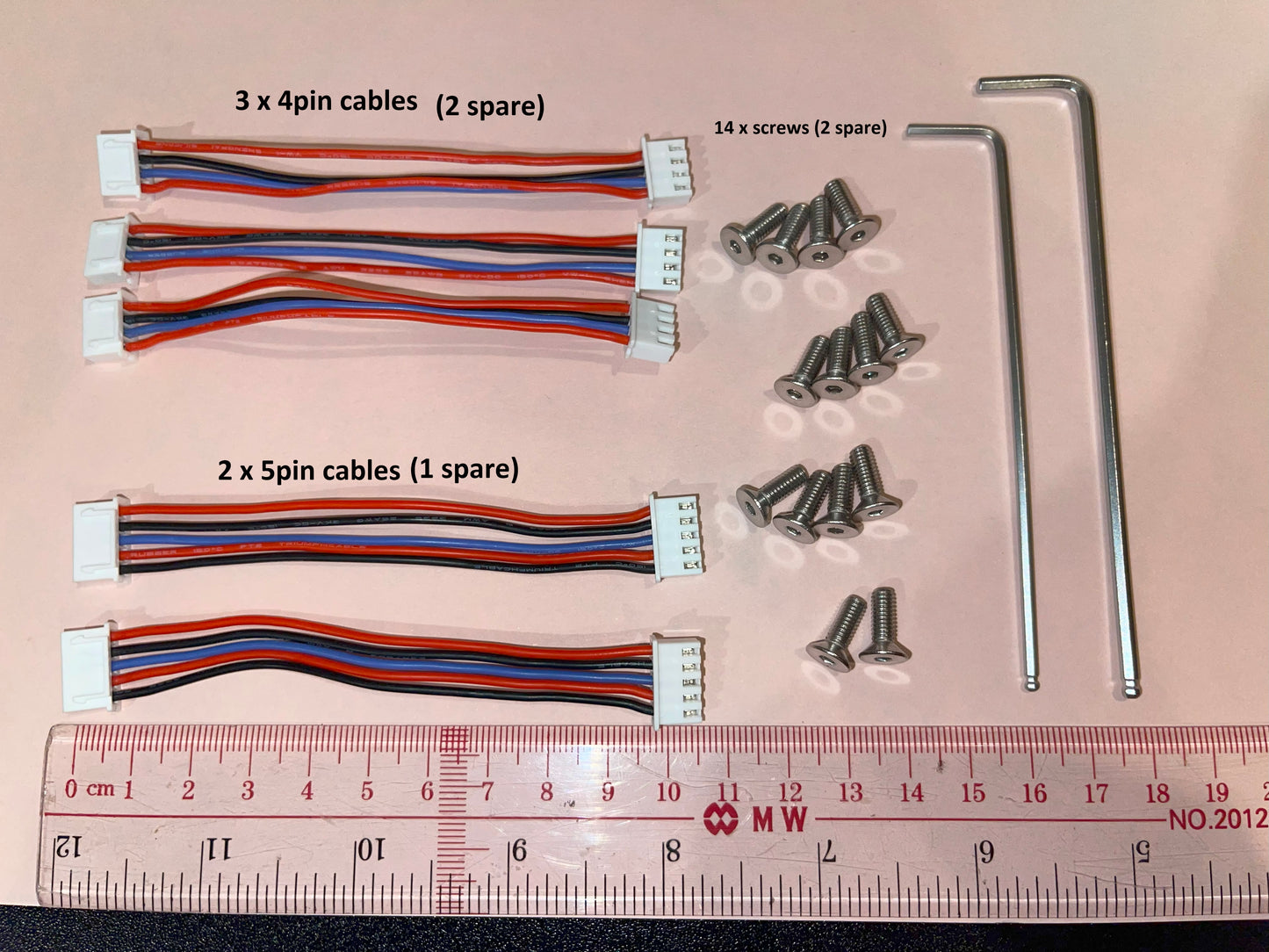 <Free Shipping> Moza HGP Shifter Internal 4pin, 5pin Cables & Stainless Steel Screws Replacement Set